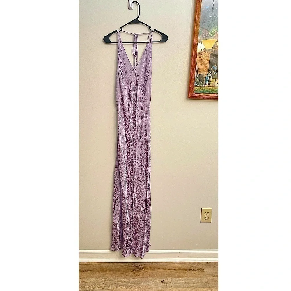 NEW TOPSHOP Heart Jacquard Satin Slip Dress Size 8 NWOT - Picture 2 of 10
